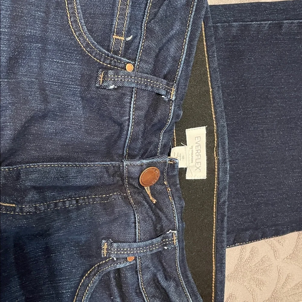 Everflex by Maurice’s Dark Blue Denim Jeans - Picture 2 of 3